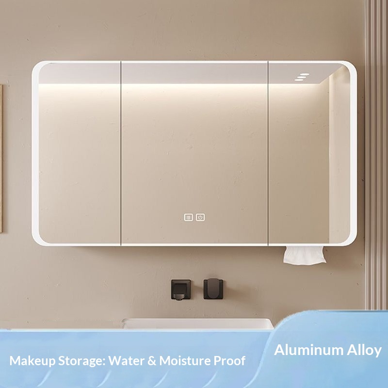 Home Bathroom Furniture - LED Smart Bathroom Mirror Cabinet Wall