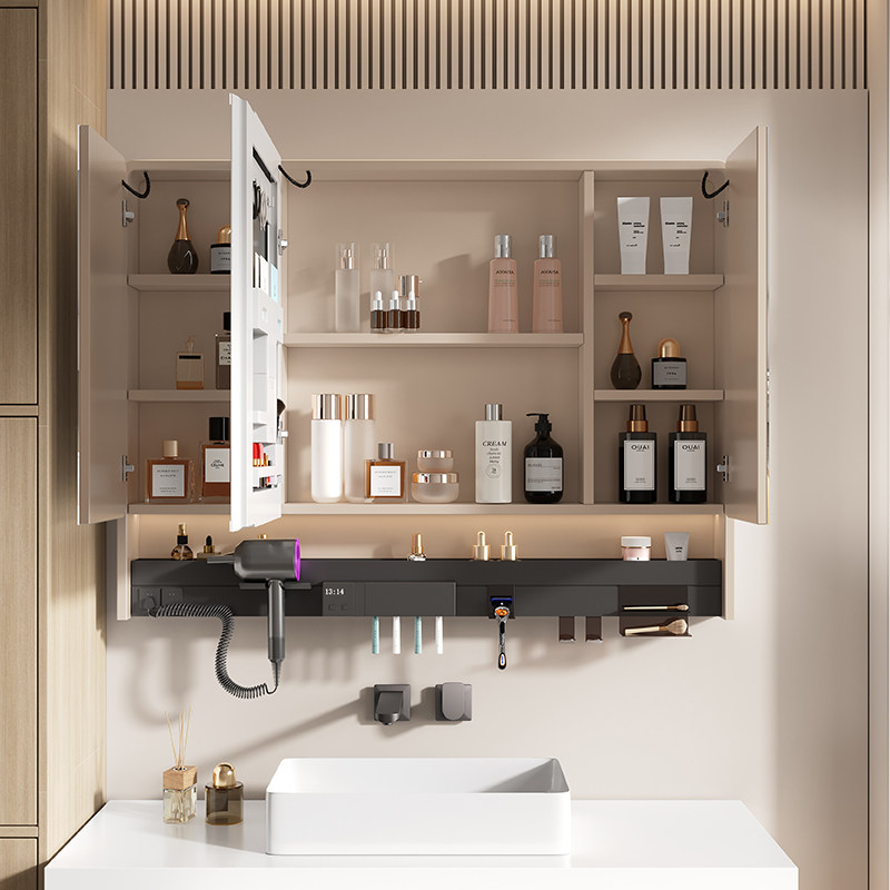 Home Bathroom Furniture - Aesthetic Modern Bathroom Cabinet Mirror Clear