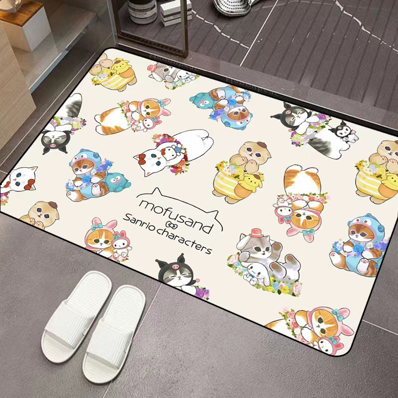 Home Bathroom Floor Mats - Mofusand Cartoon Diatom Mud Absorbent Floor