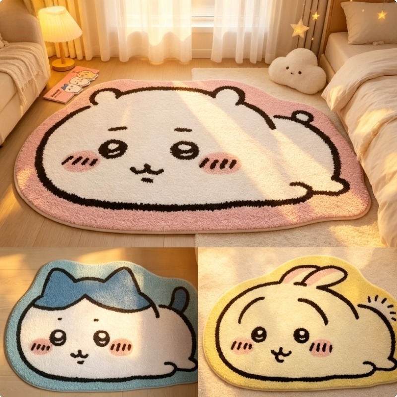 Hot Chiikawa Cartoon Rug Anime - đánh giá và giá Home Bathroom Floor Mats