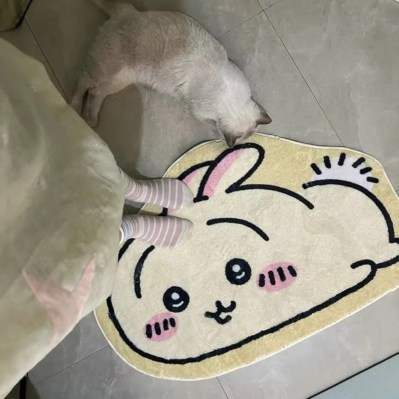 Hot Chiikawa Cartoon Rug Anime - đánh giá và giá Home Bathroom Floor Mats