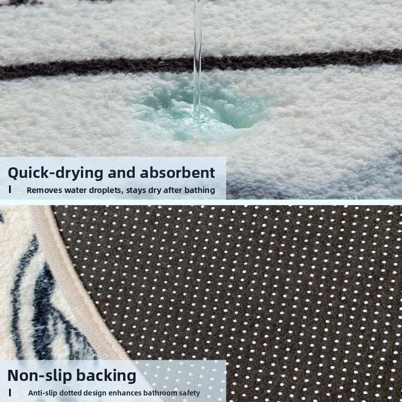 Bathroom Anti-Slip Mat Door Ma - đánh giá và giá Home Bathroom Floor Mats