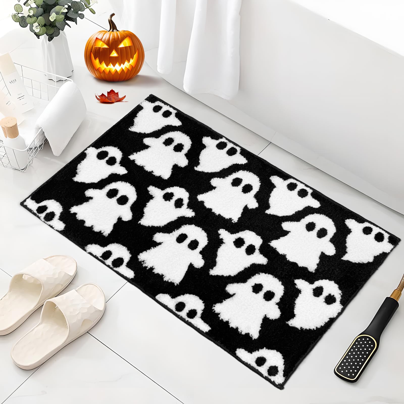 VIKAMA Halloween Ghost Bath Ma - đánh giá và giá Zara Home Bathroom Mat