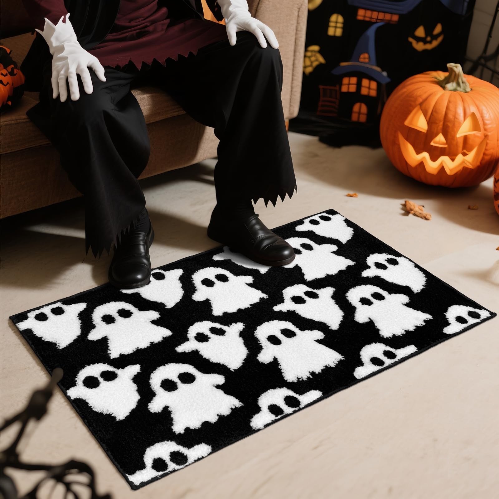 VIKAMA Halloween Ghost Bath Ma - đánh giá và giá Zara Home Bathroom Mat