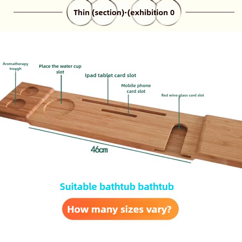 Bamboo Bathtub Caddy with Tabl - đánh giá và giá Bath Caddy Tray