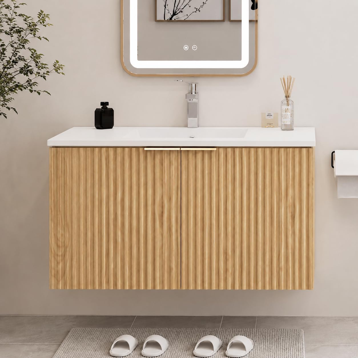 Modern Floating Bathroom Vanit - đánh giá và giá Home Bathroom Furniture