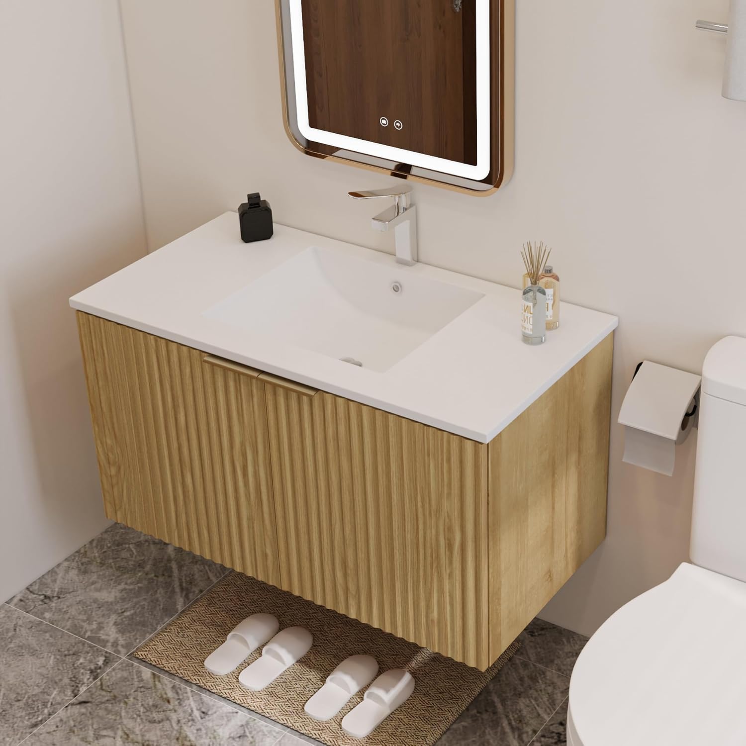 Modern Floating Bathroom Vanit - đánh giá và giá Home Bathroom Furniture