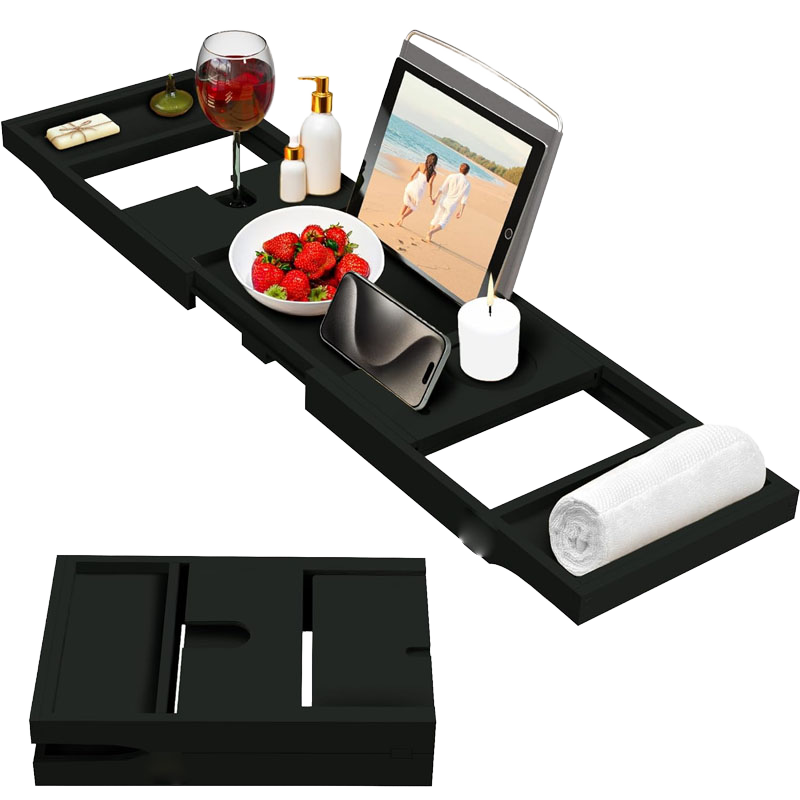 Adjustable Bamboo Bathtub Tray - đánh giá và giá Bath Caddy Tray