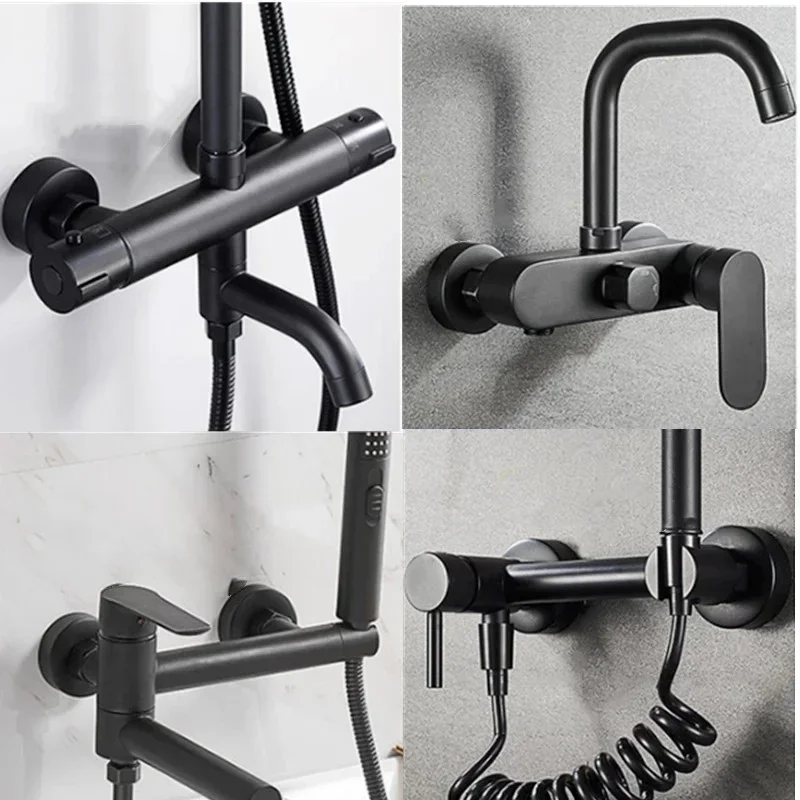 1Pc Black Shower Faucet Decora - đánh giá và giá Tiny Home Bathroom Kit