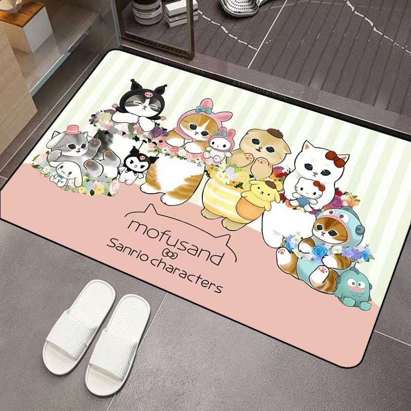 Mofusand Cartoon Diatom Mud Ab - đánh giá và giá Home Bathroom Floor Mats