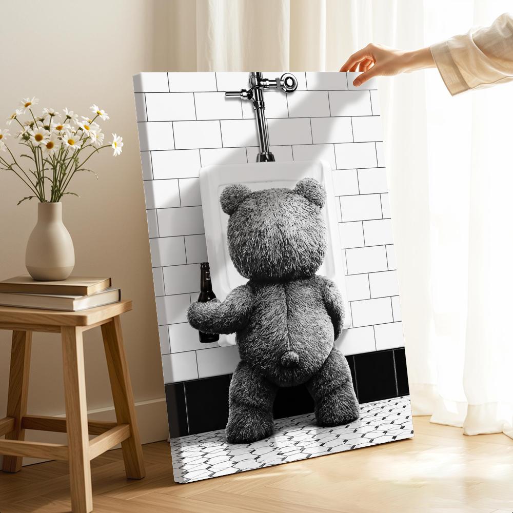 Teddy Bear with Beer in Bathro - đánh giá và giá Home Bathroom Set