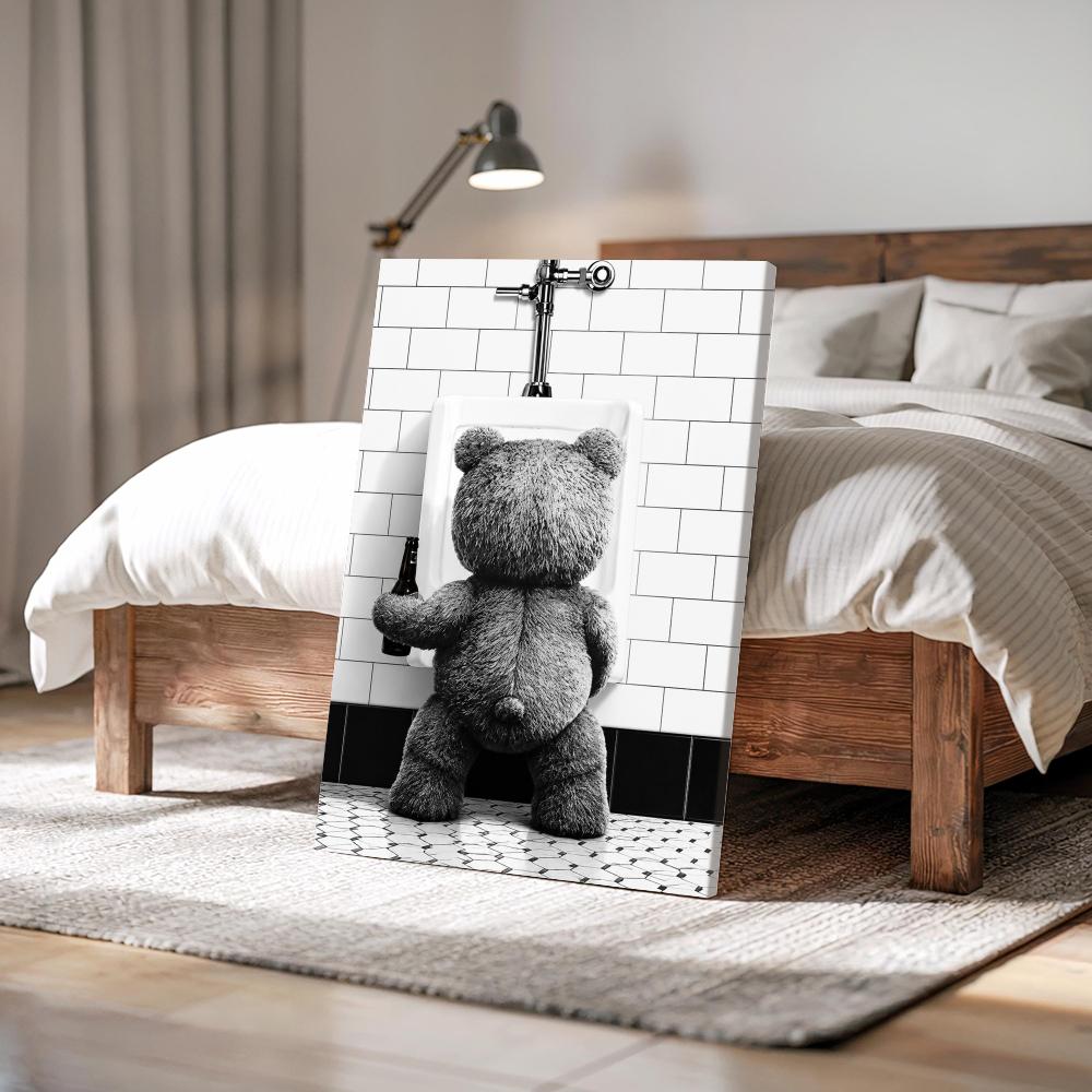Teddy Bear with Beer in Bathro - đánh giá và giá Home Bathroom Set