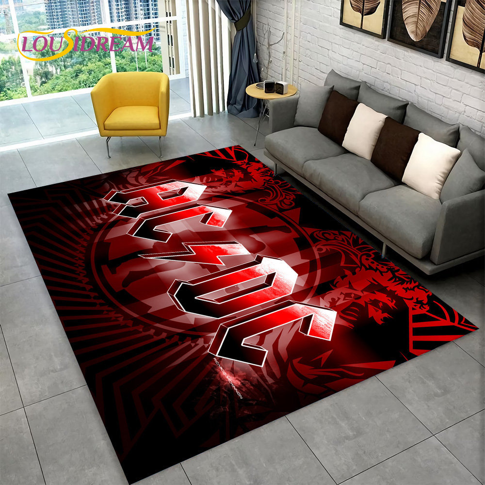 AC/DC Rock Band Area Rug Large - đánh giá và giá Home Bathroom Floor Mats