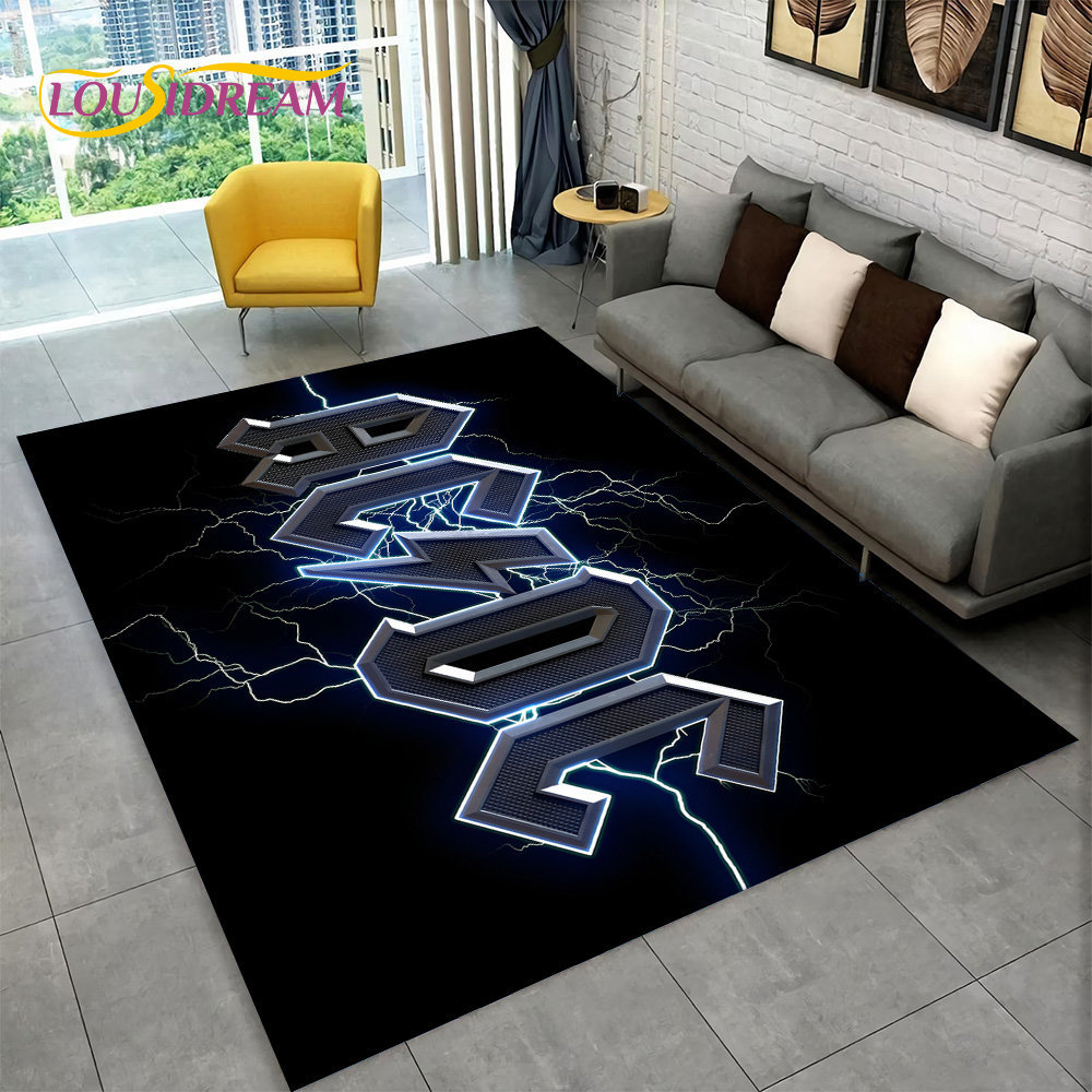 AC/DC Rock Band Area Rug Large - đánh giá và giá Home Bathroom Floor Mats