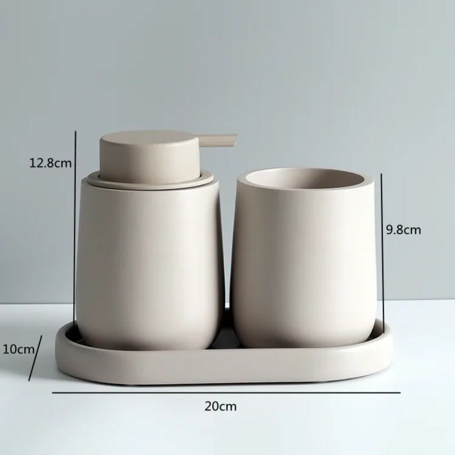 Bathroom Accessories Set Resin - đánh giá và giá Tiny Home Bathroom Kit