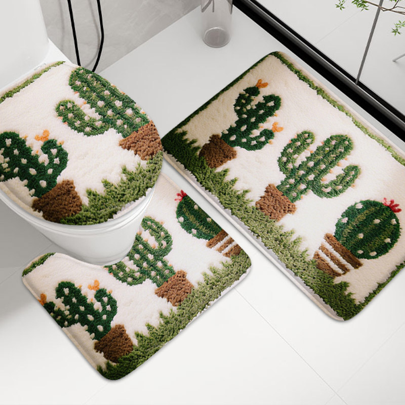 3pcs Korean Style Home Toilet  - đánh giá và giá Zara Home Bathroom Mat