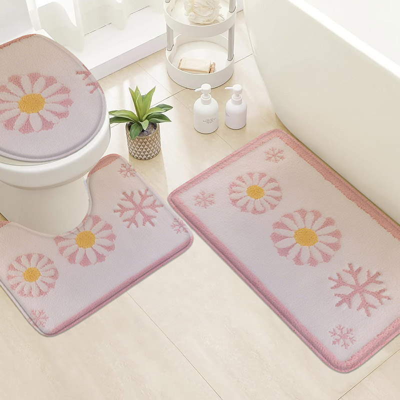 3pcs Korean Style Home Toilet  - đánh giá và giá Zara Home Bathroom Mat