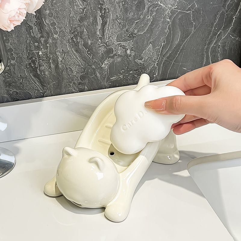 Cute Cat Drain Soap Holder Con - đánh giá và giá Tiny Home Bathroom Kit