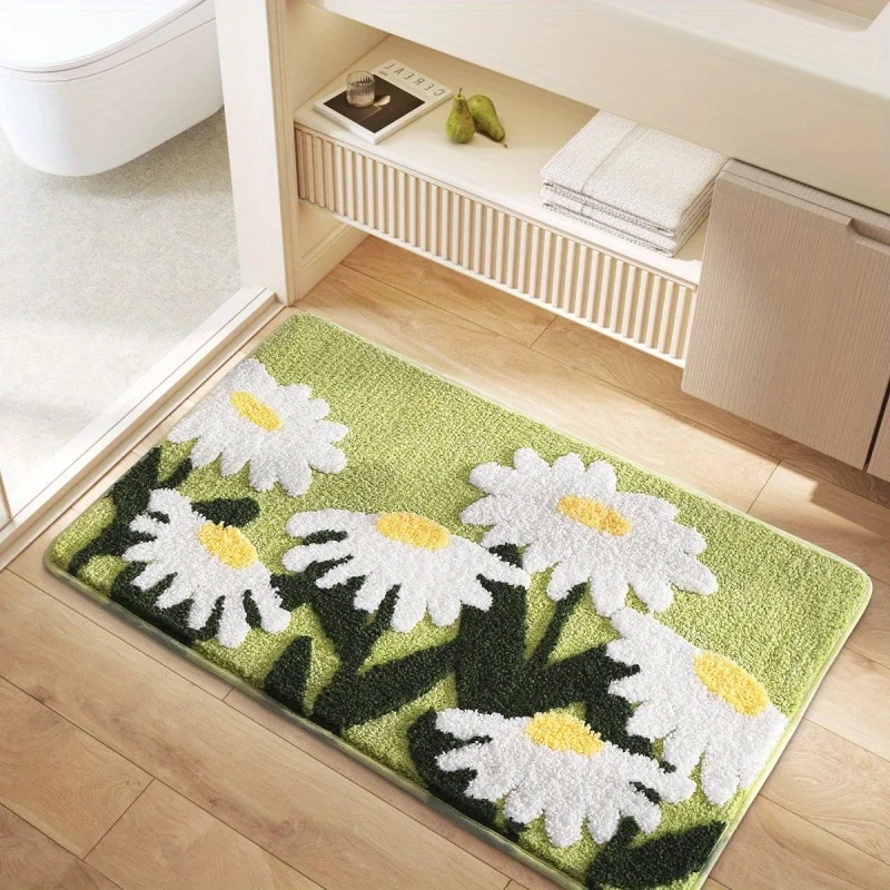 VIKAMA Non-Slip Floral Bath Ma - đánh giá và giá Home Bathroom Floor Mats